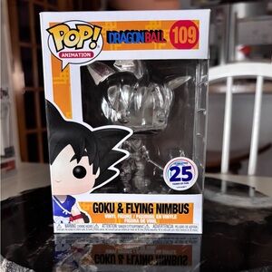 Funko Pop! Animation Dragon Ball Z Goku & Flying Nimbus Silver Chrome, #109